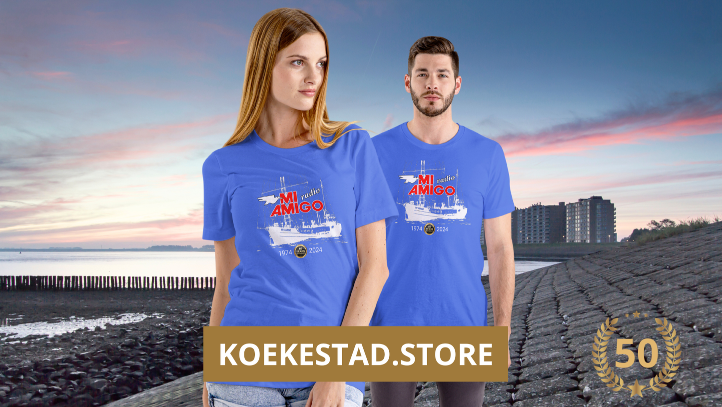 Mi Amigo 50 jaar Schip Blauw T-Shirt