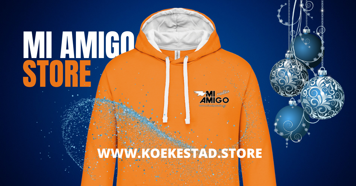Unisex Hoodie lange mouwen Mi Amigo Radio (nieuw logo)