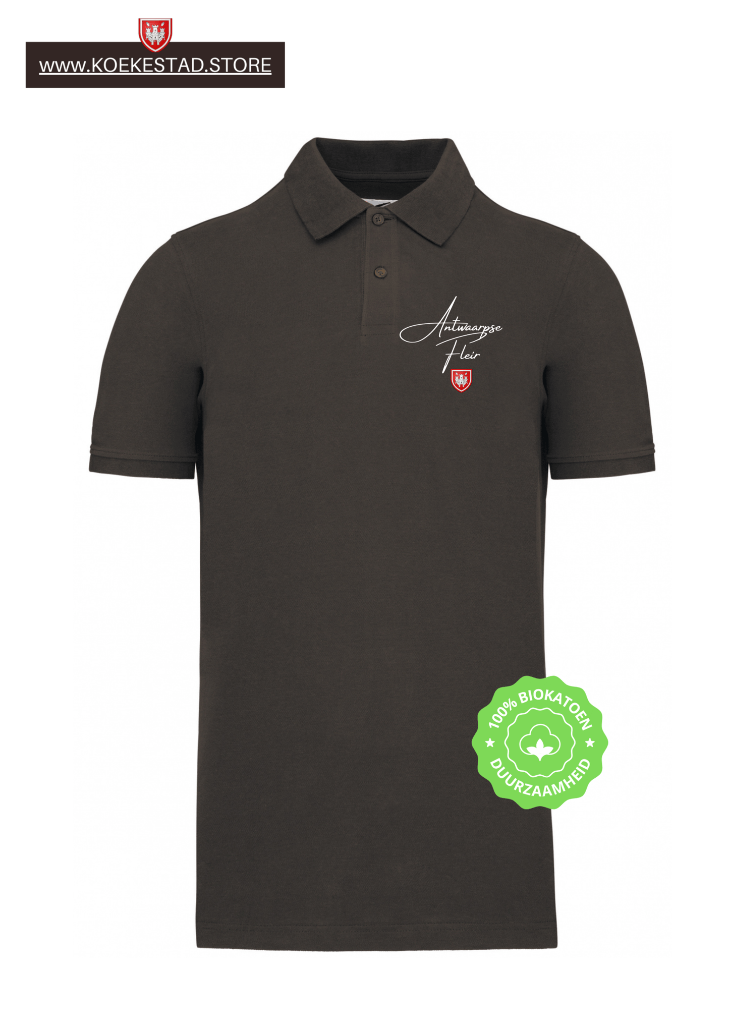 Kopie van Stijlvolle "Premium A-Town Wear" Polo - Biokatoen - Antwaarpse Fleir