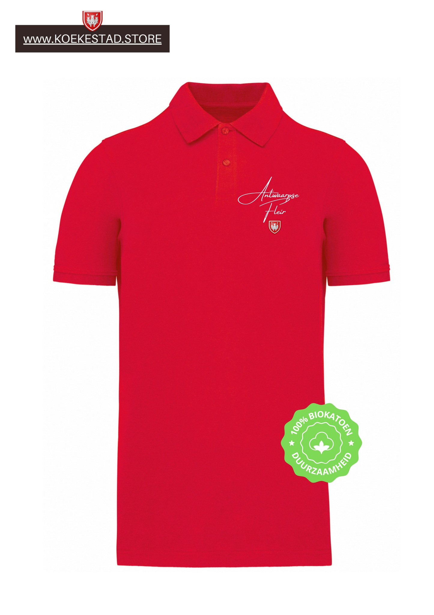 Stijlvolle "Premium A-Town Wear" Polo - Biokatoen - Antwaarpse Fleir