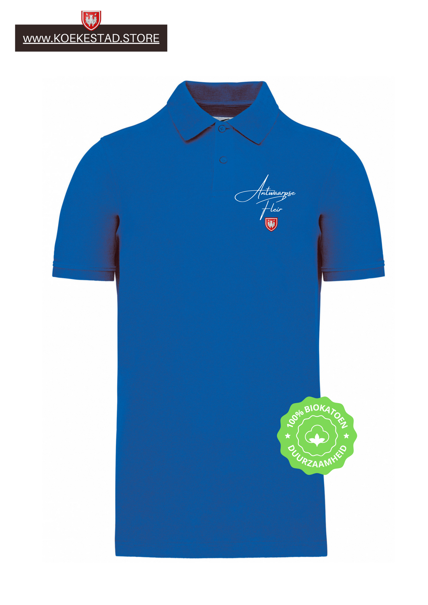 Stijlvolle "Premium A-Town Wear" Polo - Biokatoen - Antwaarpse Fleir
