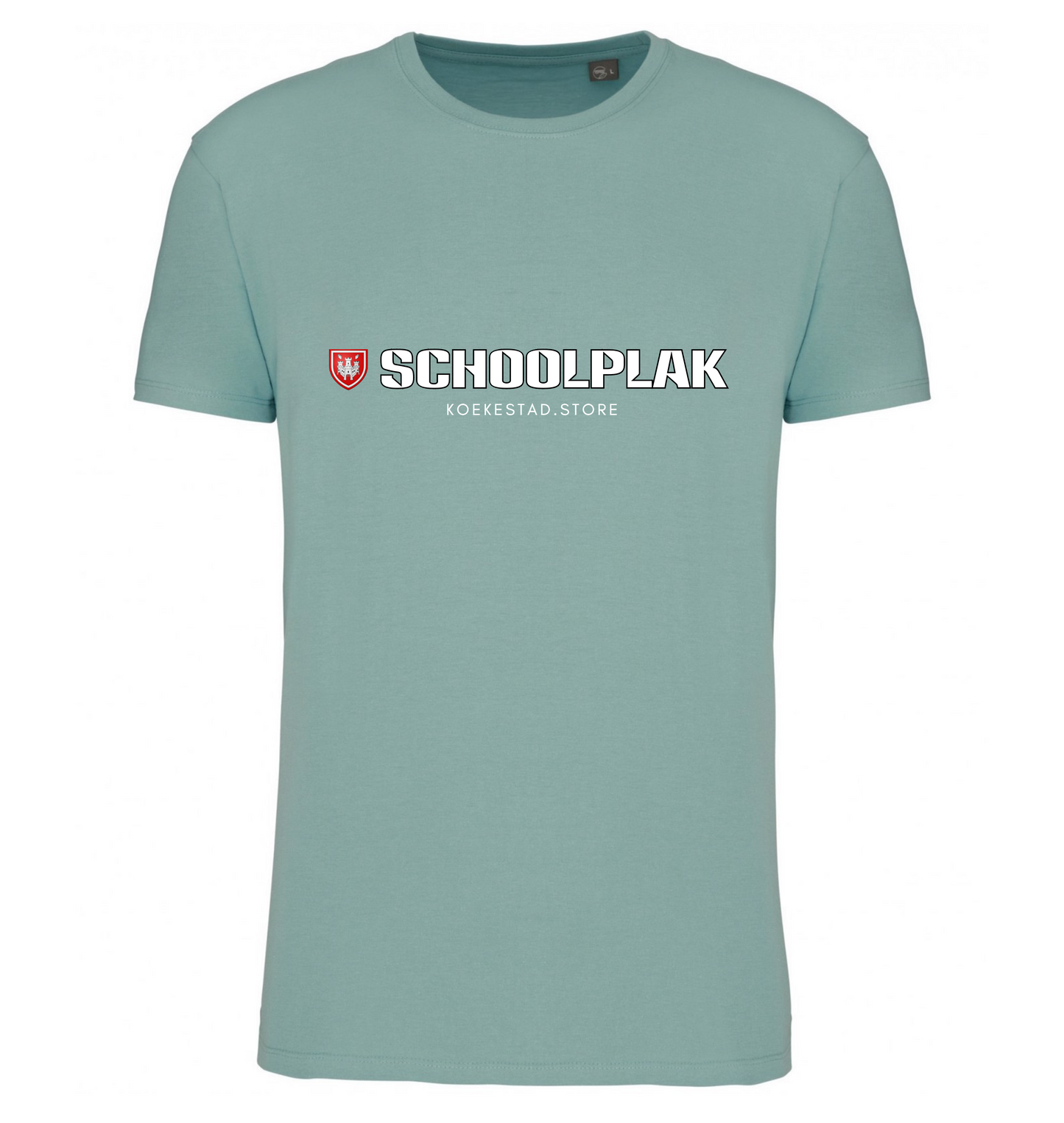 Premium T-Shirt - Schoolplak wijk - 100 % Biokatoen Unisex