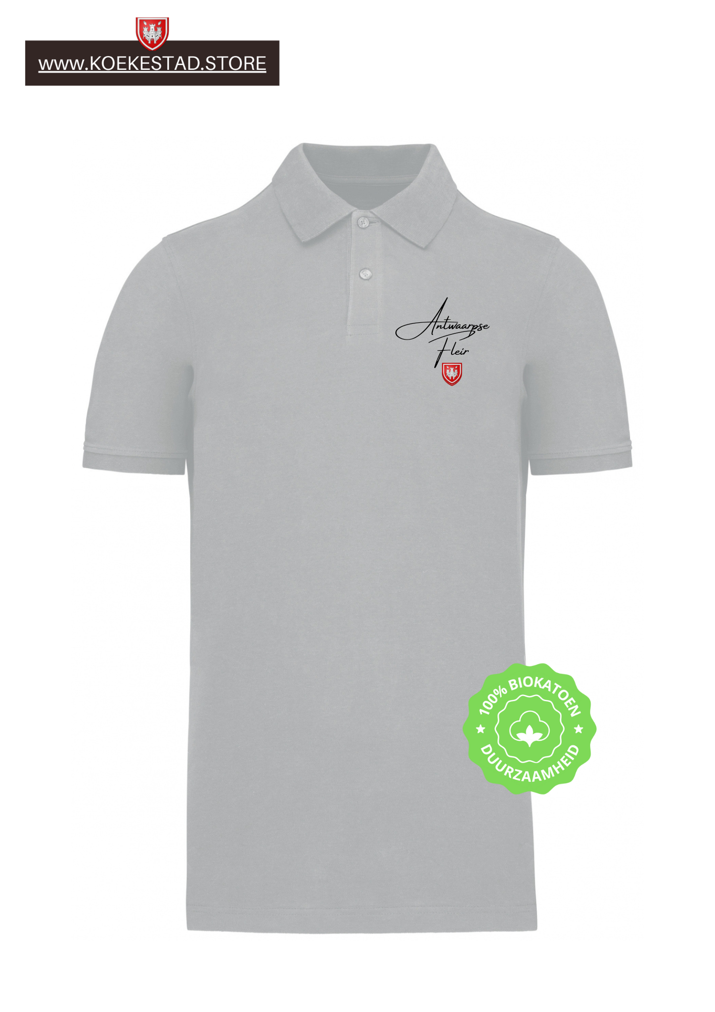 Kopie van Stijlvolle "Premium A-Town Wear" Polo - Biokatoen - Antwaarpse Fleir