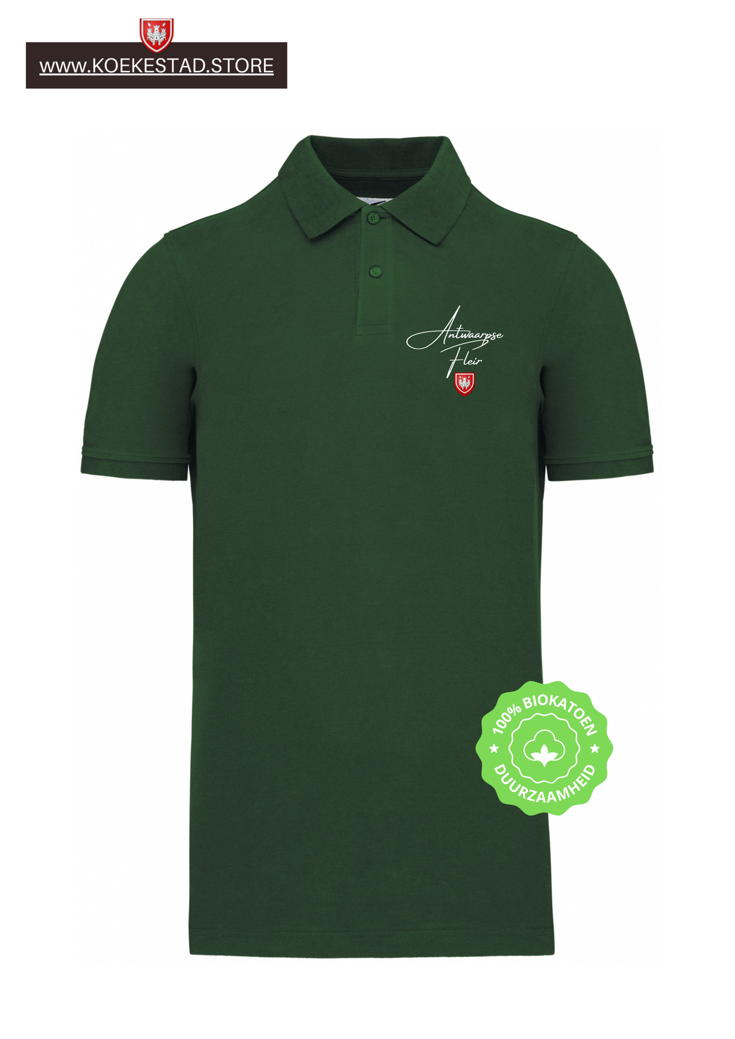 Kopie van Stijlvolle "Premium A-Town Wear" Polo - Biokatoen - Antwaarpse Fleir