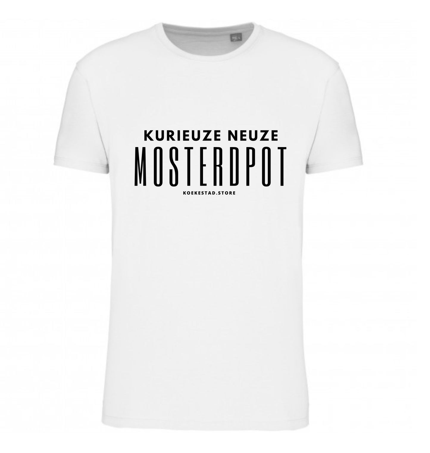 Premium T-Shirt - Mosterdpot - 100 % Biokatoen Unisex