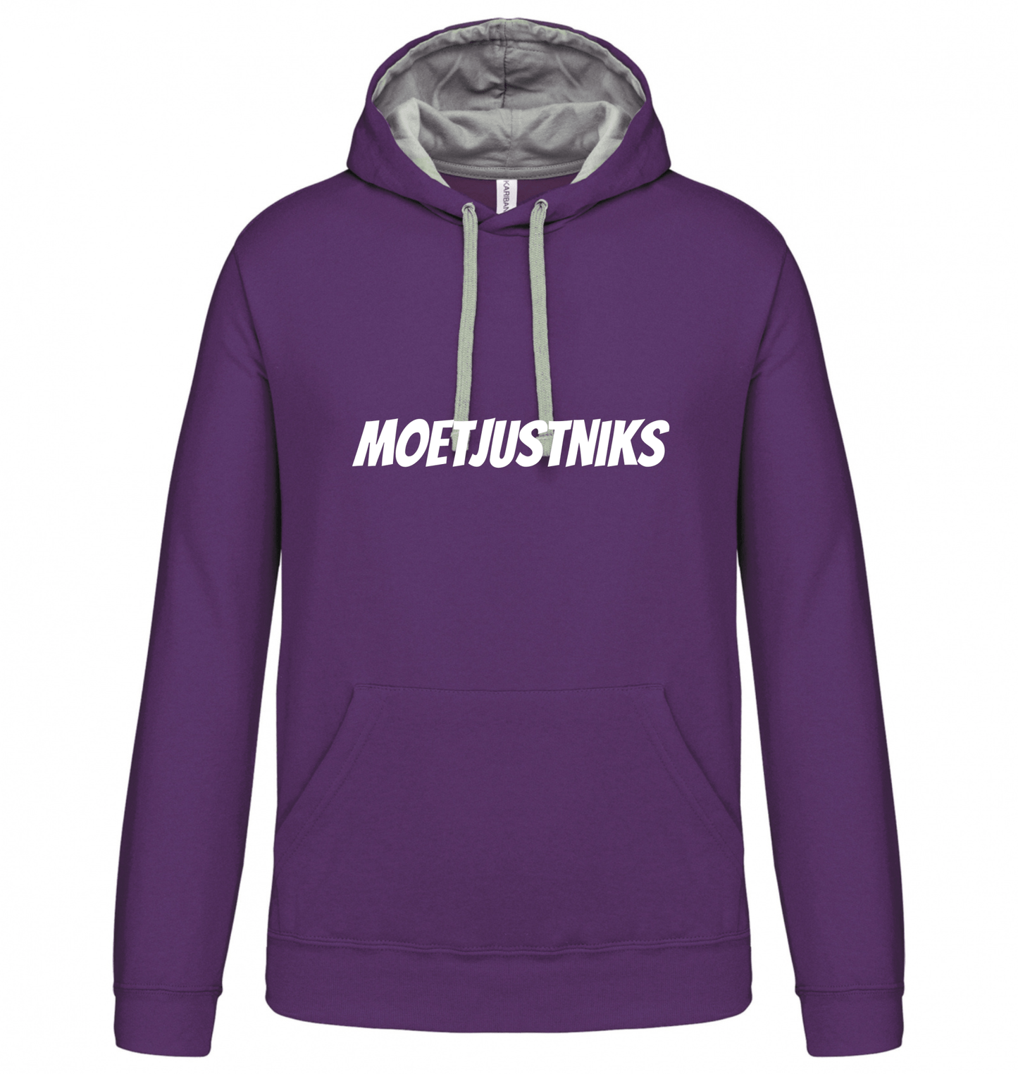 Hoodie Moet just niks - 100% Biokatoen - Unisex