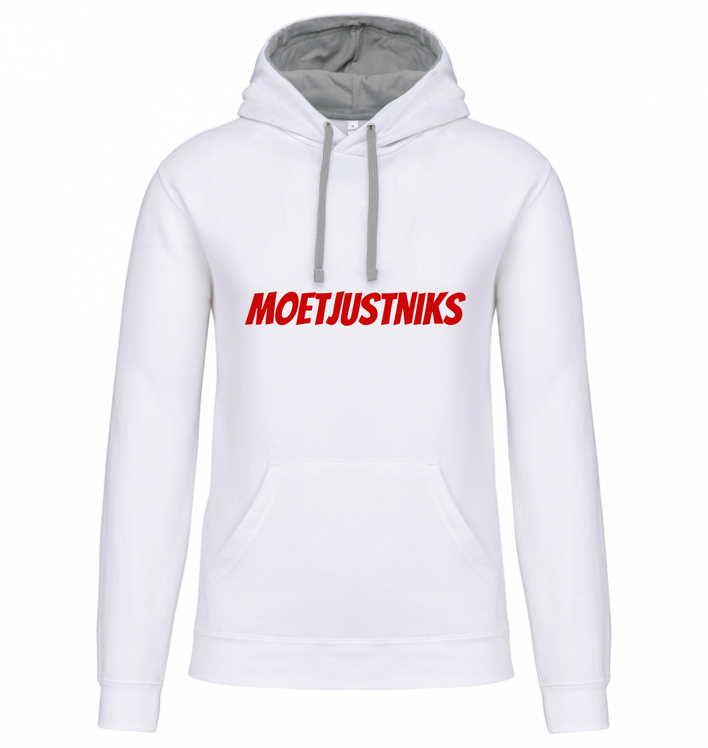 Hoodie Moet just niks - 100% Biokatoen - Unisex