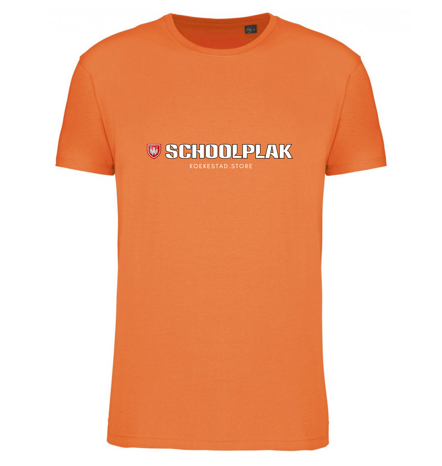 Premium T-Shirt - Schoolplak wijk - 100 % Biokatoen Unisex