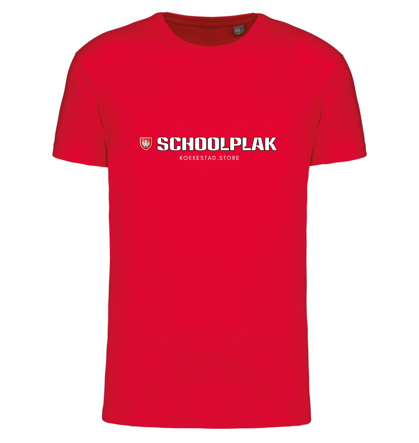 Premium T-Shirt - Schoolplak wijk - 100 % Biokatoen Unisex