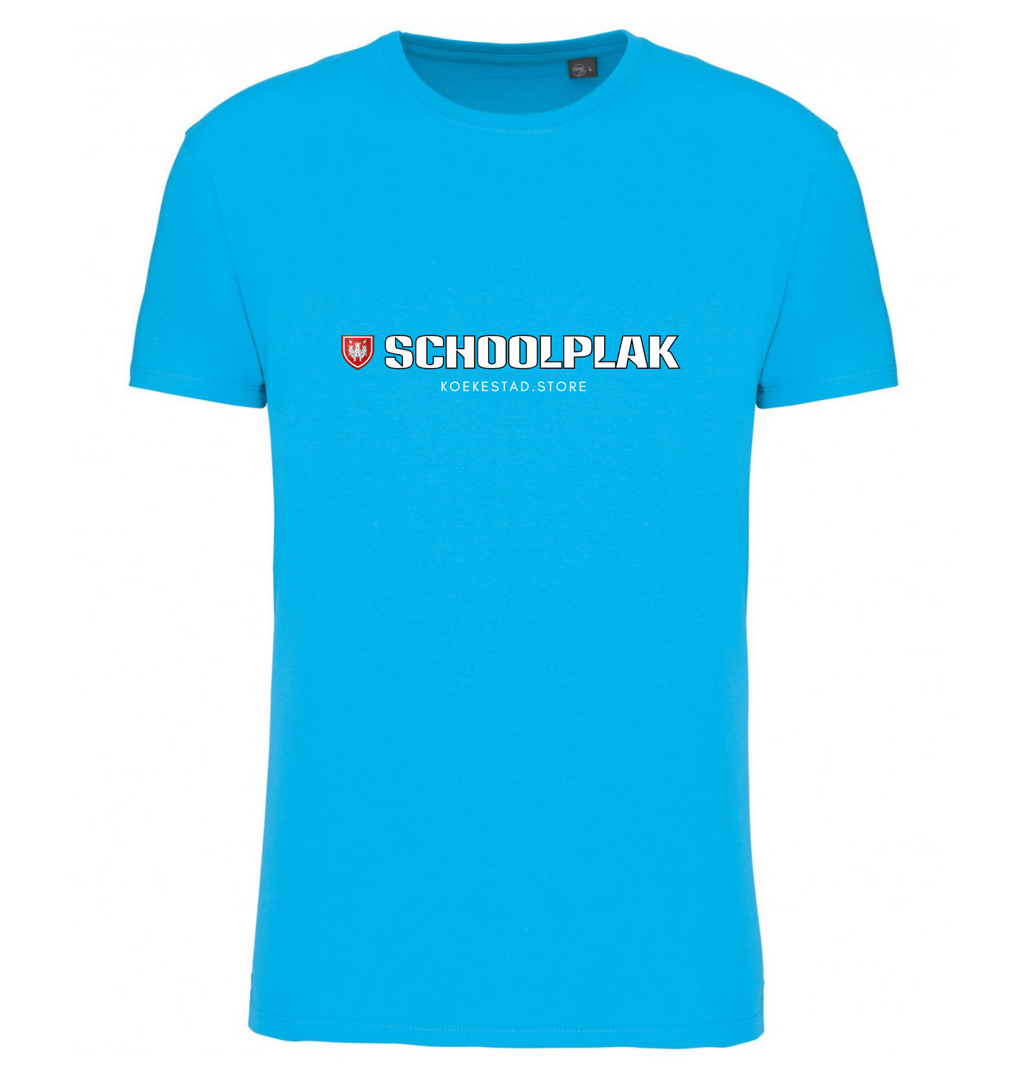 Premium T-Shirt - Schoolplak wijk - 100 % Biokatoen Unisex