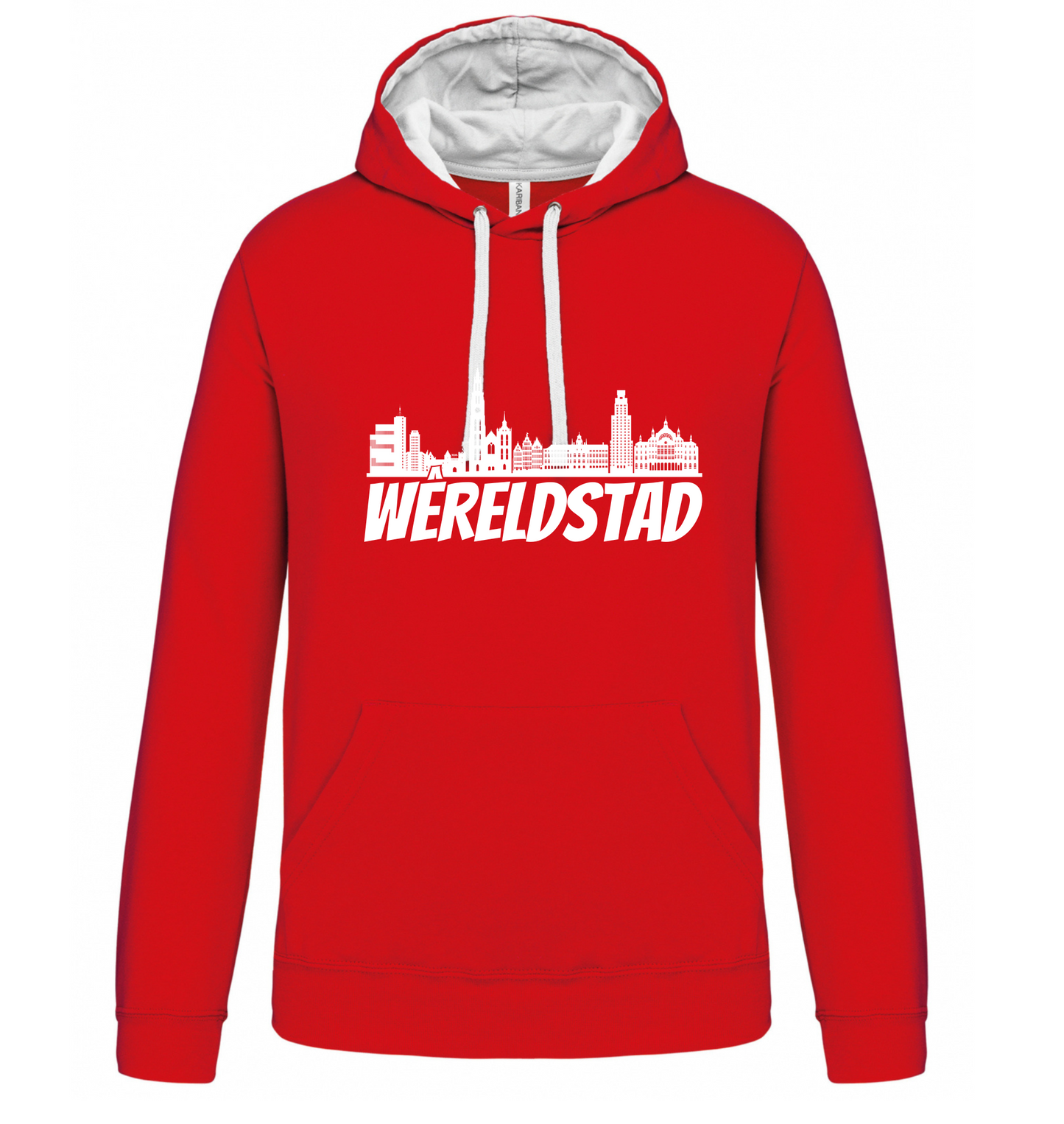 Hoodie Wêreldstad - Skyline Antwerpen