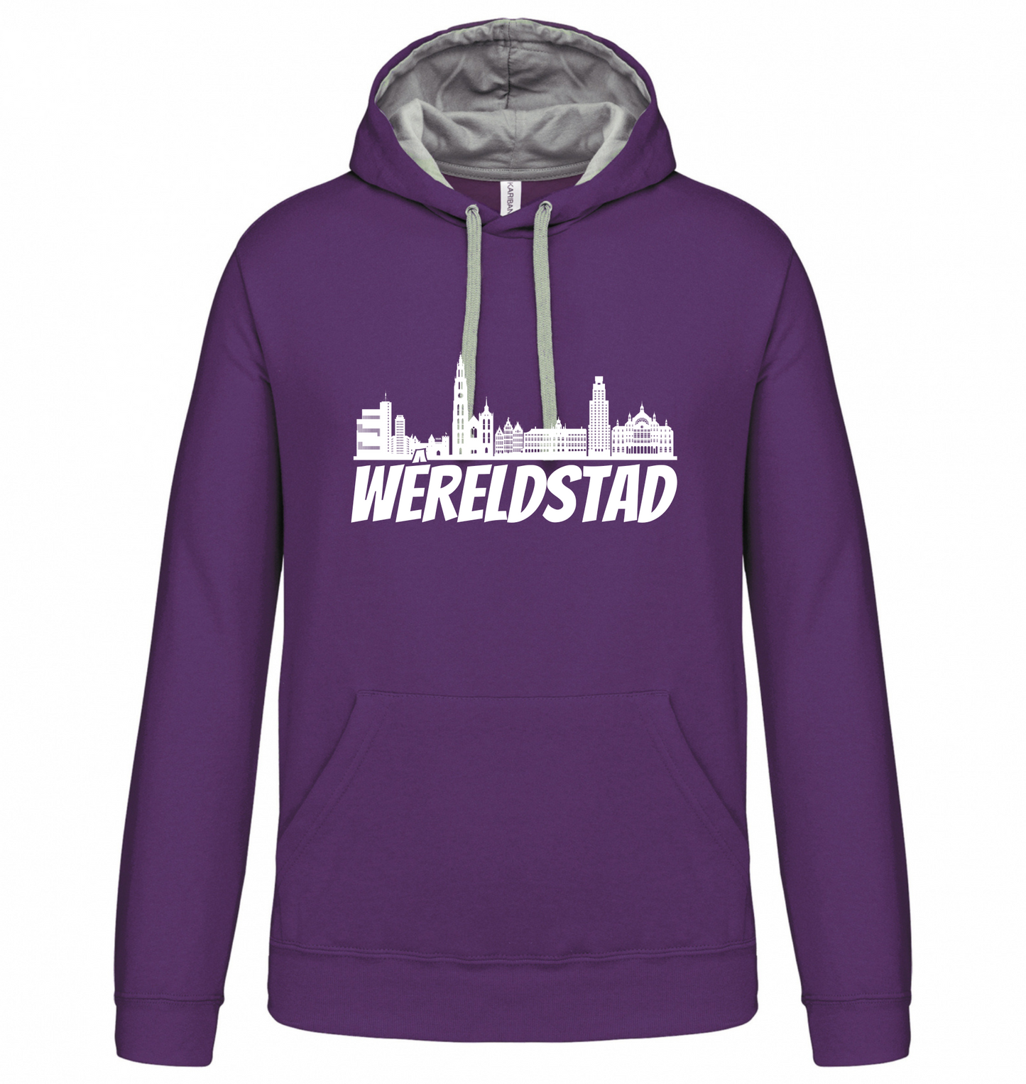Hoodie Wêreldstad - Skyline Antwerpen