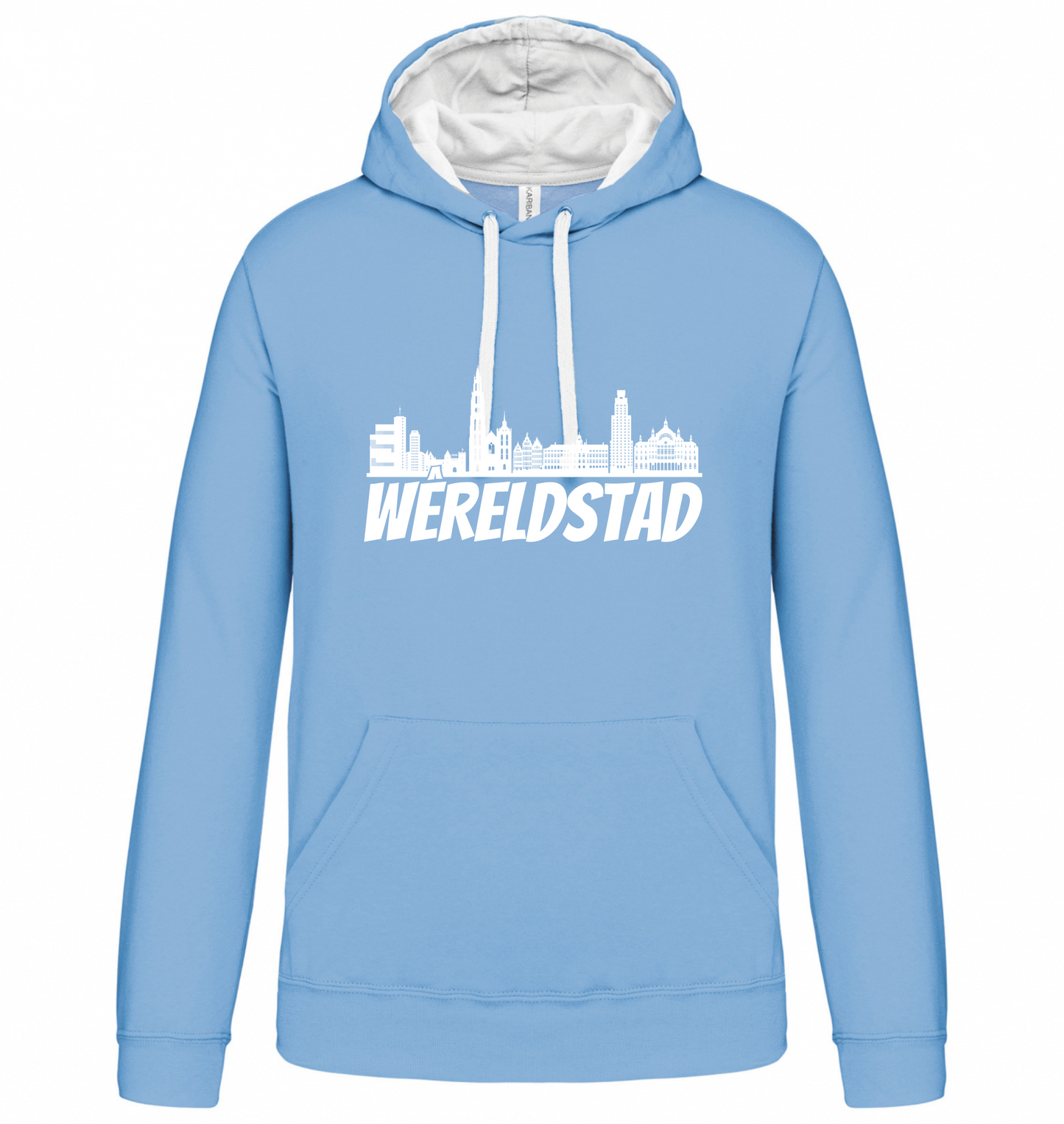 Hoodie Wêreldstad - Skyline Antwerpen