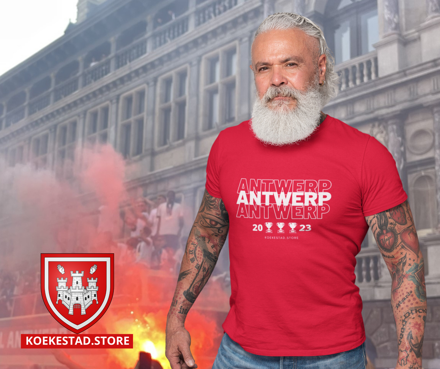 Premium T-Shirt - Antwerp 3 - 100 % Biokatoen Unisex