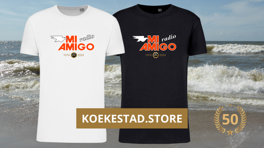 50 Jaar Mi Amigo Radio  t-shirt groot logo