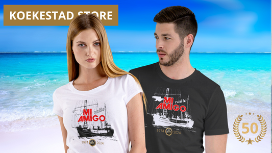 50 Jaar Mi Amigo Radio  t-shirt schip