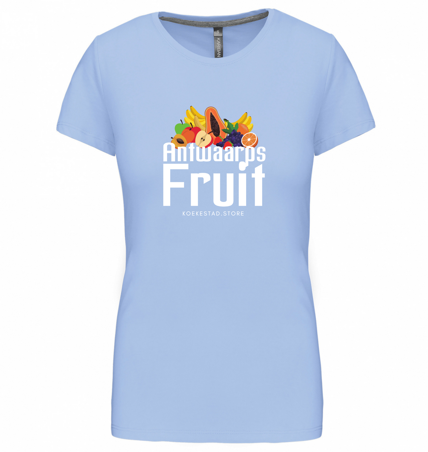 Premium Dames T-Shirt Antwaarps Fruit - 100 % Biokatoen