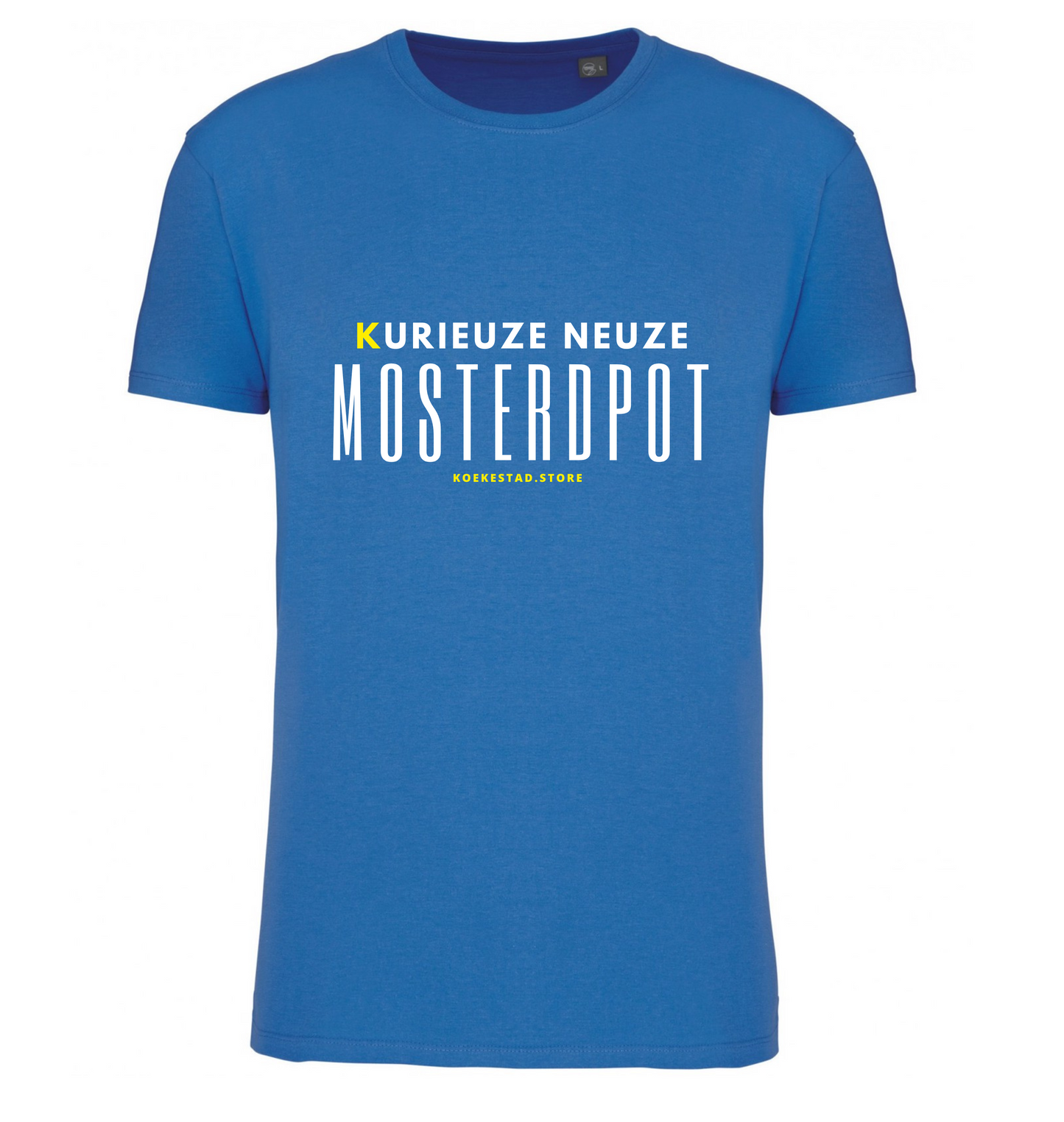 Premium T-Shirt - Mosterdpot - 100 % Biokatoen Unisex