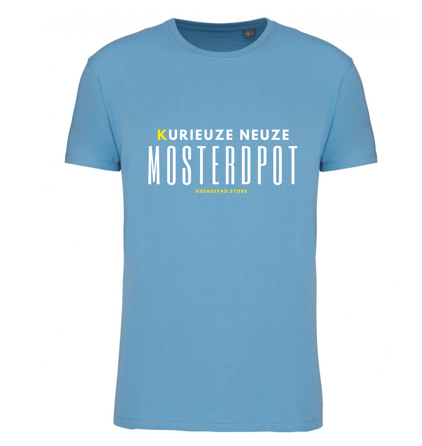 Premium T-Shirt - Mosterdpot - 100 % Biokatoen Unisex