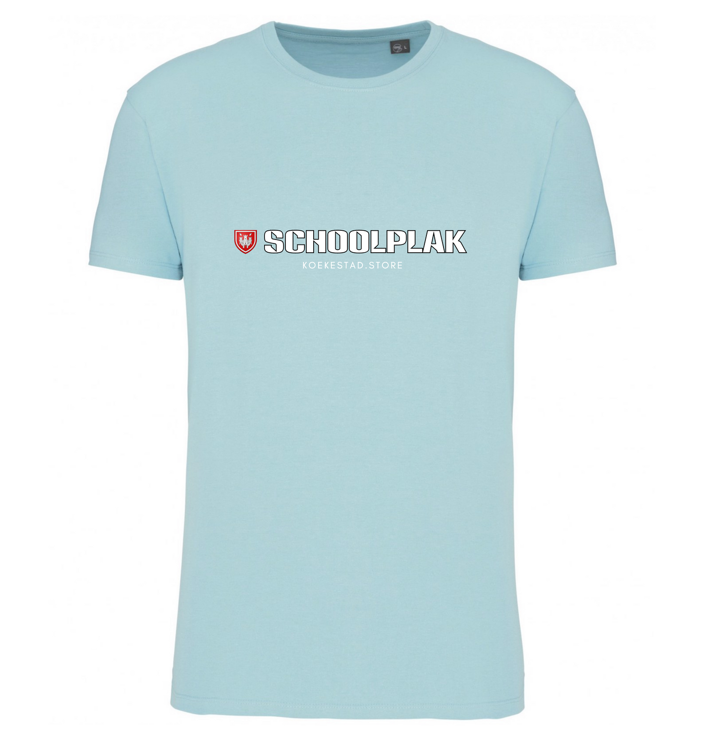 Premium T-Shirt - Schoolplak  wijk - 100 % Biokatoen Unisex