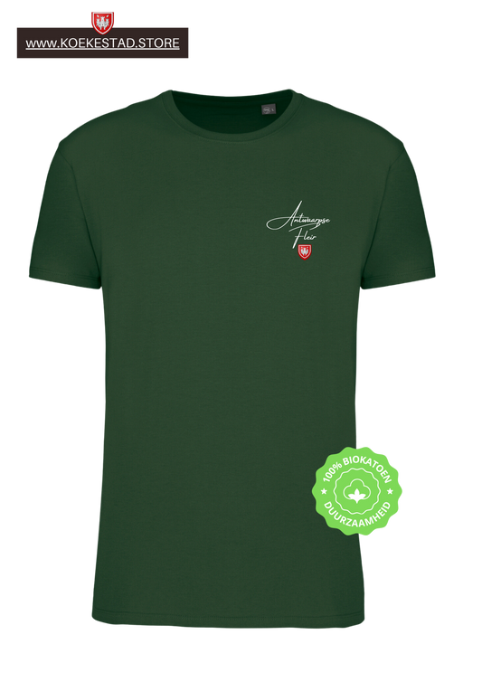 Premium A-Town Wear T-shirt Antwaarpse Fleir - Kelly groen - 100% Biokatoen